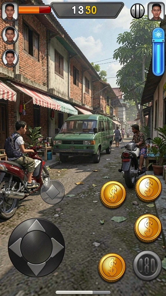 Karakter dengan desain unik dan beragam kemampuan.