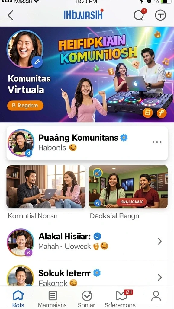 Tampilan utama aplikasi 8G8G yang menarik.
