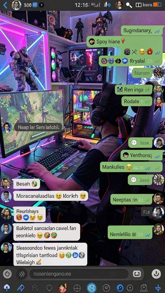 Berinteraksi dengan pemain lain dari berbagai negara.