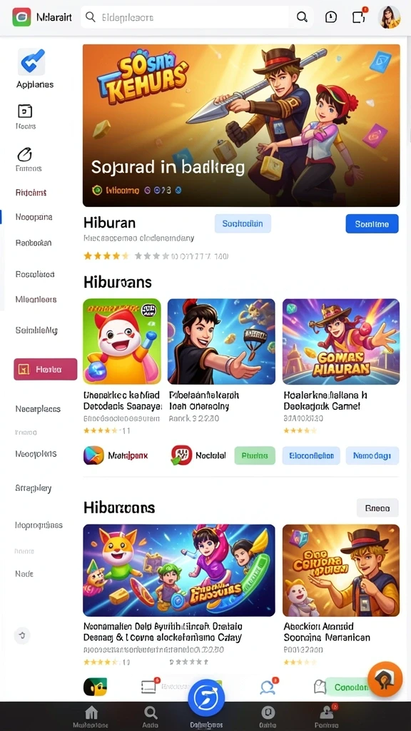 Tangkapan layar level pertama yang menantang.