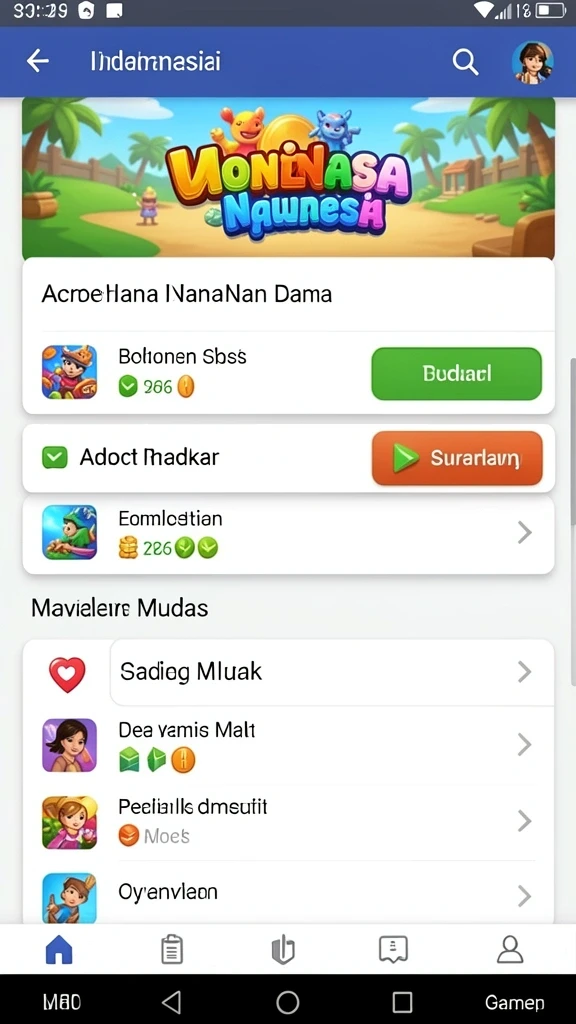 Tangkapan layar karakter baru yang menarik.