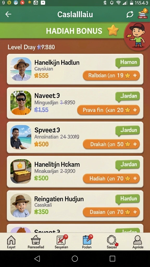 Berbagai level yang menantang untuk mengasah keterampilan pemain.