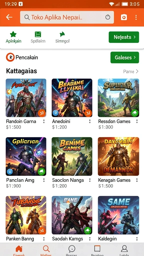 Antarmuka permainan yang intuitif dan mudah dinavigasi.