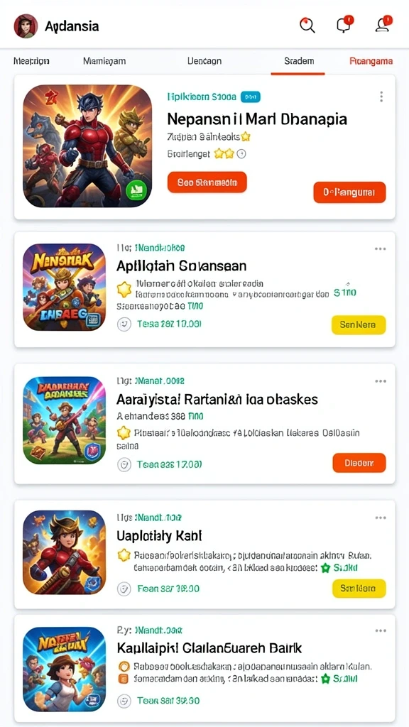 Tampilan antarmuka yang menarik dan user-friendly.