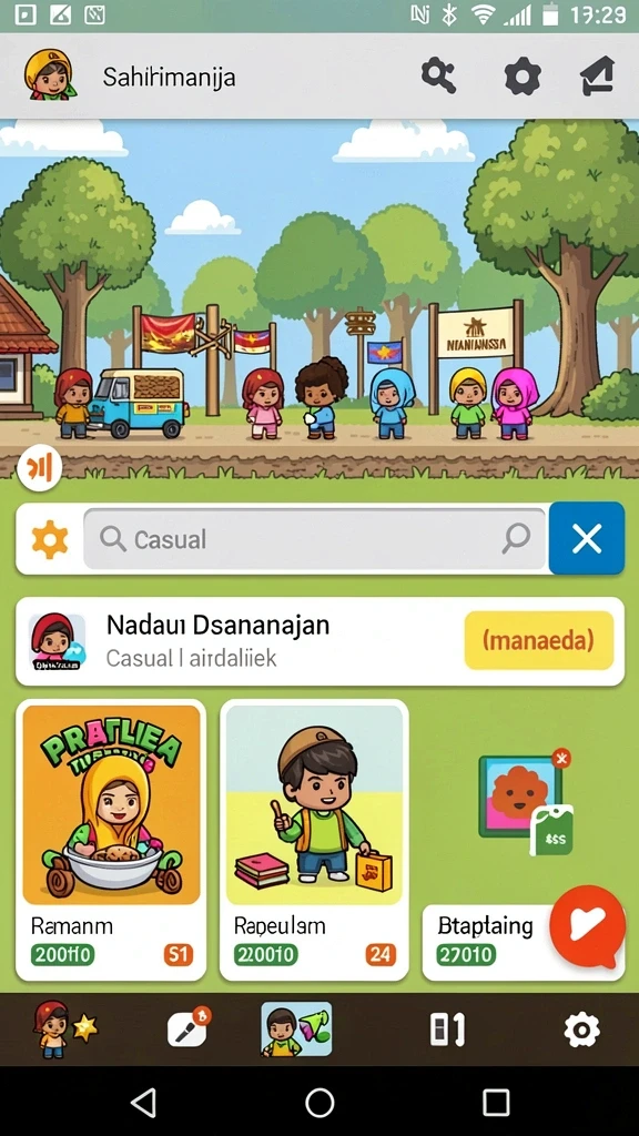 Fitur permainan yang beragam dan menarik.