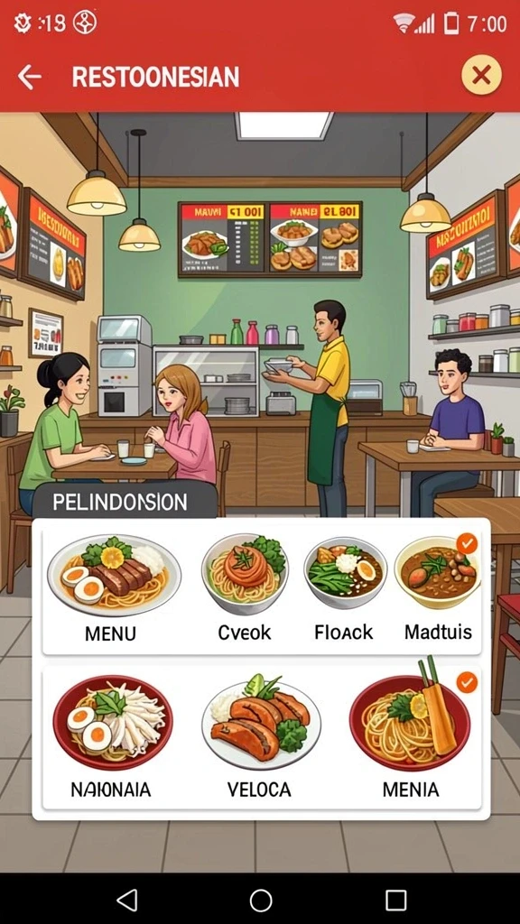 Tangkapan layar menunjukkan karakter yang bisa dikustomisasi.
