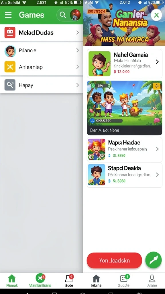 Tangkapan layar ketiga memperlihatkan mode multiplayer dengan teman.