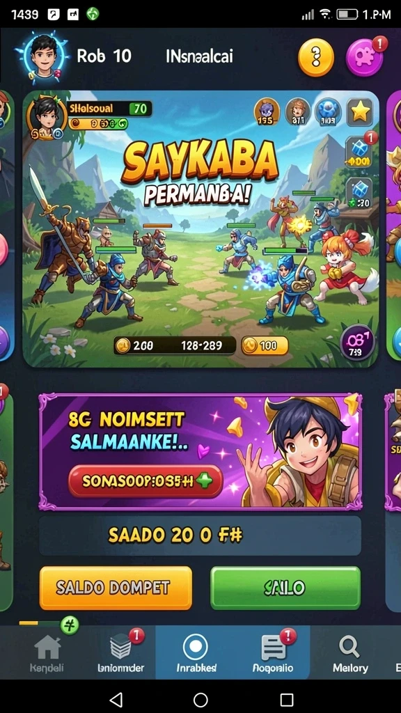 Gameplay yang seru dengan berbagai level menantang.