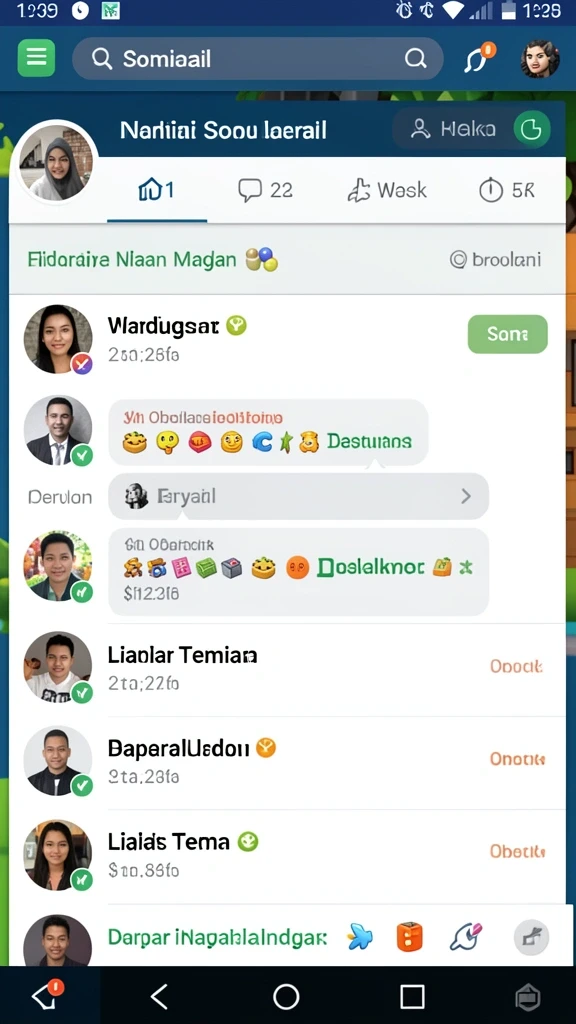 Tampilan antarmuka yang menarik dan sederhana.
