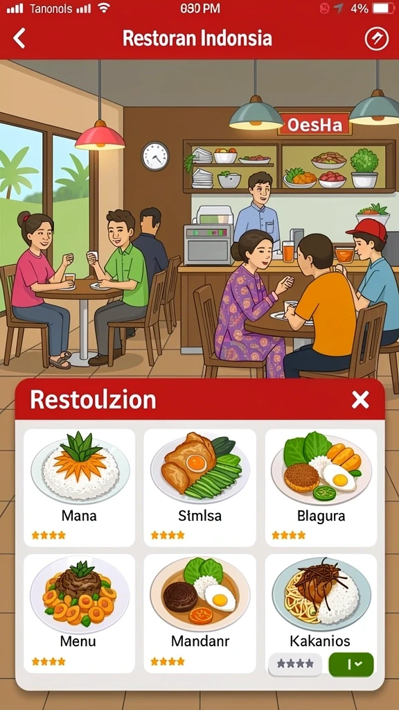 Tampilan antarmuka yang user-friendly dan menarik.