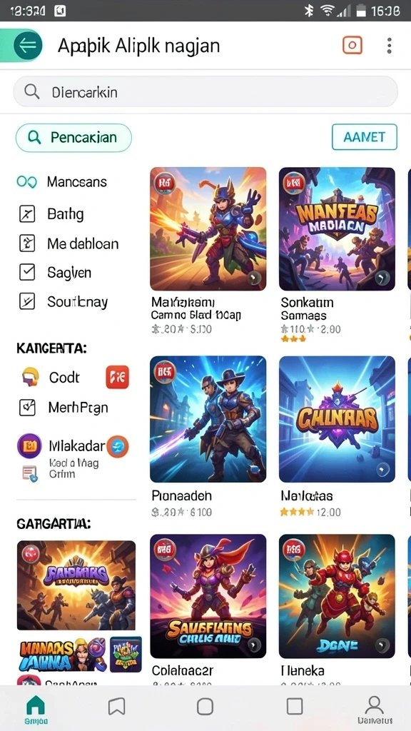 Tampilan antarmuka yang menarik dan mudah dinavigasi.