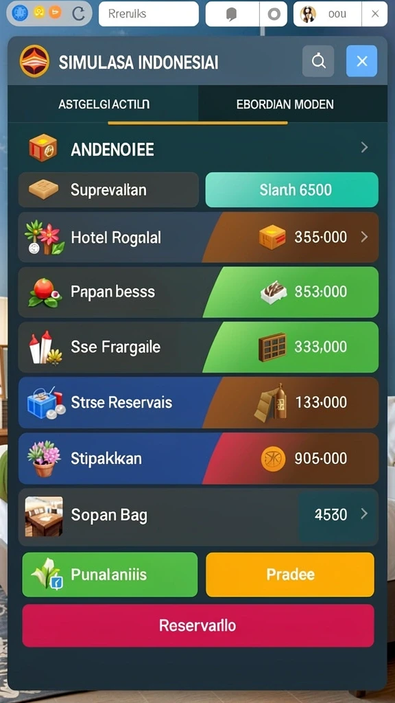 Visual grafik yang menawan dan detail.