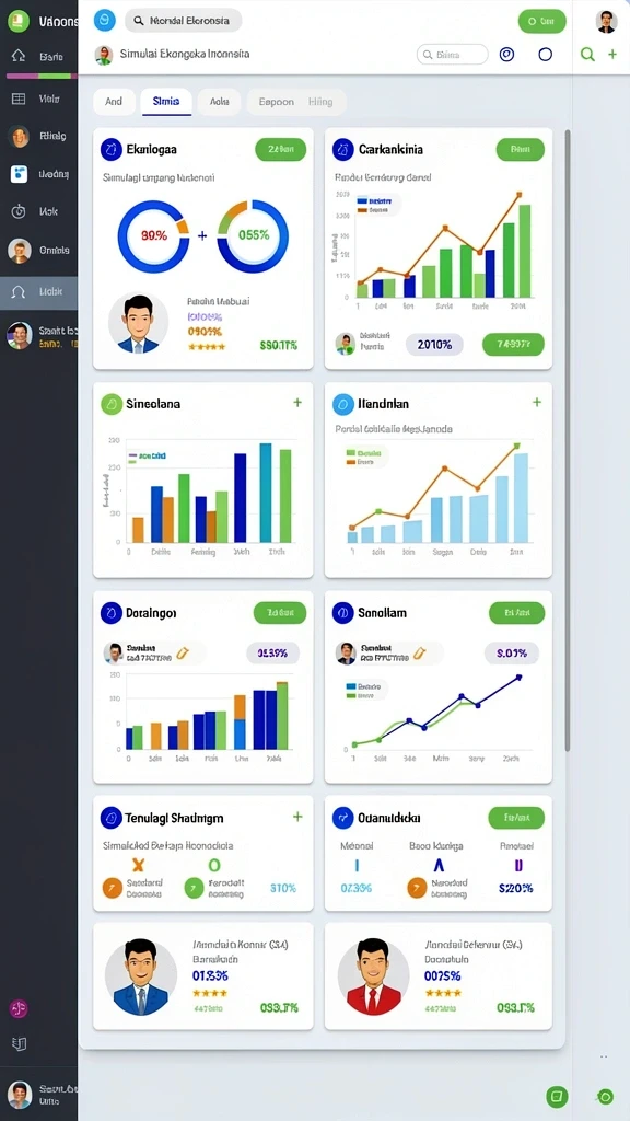 Para tamu virtual menikmati pernikahan dalam suasana ceria.