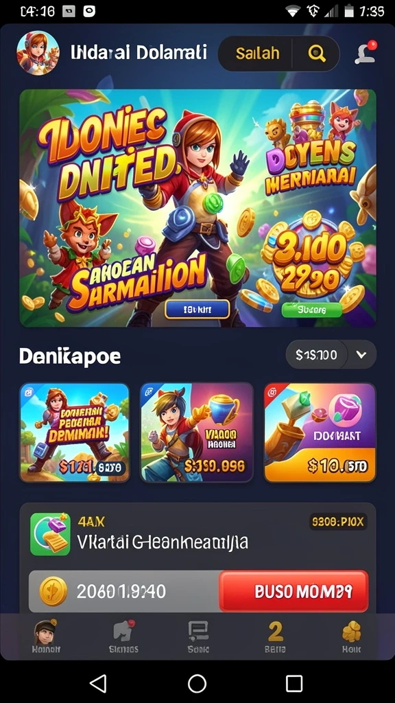 Menampilkan berbagai power-up yang tersedia dalam game.