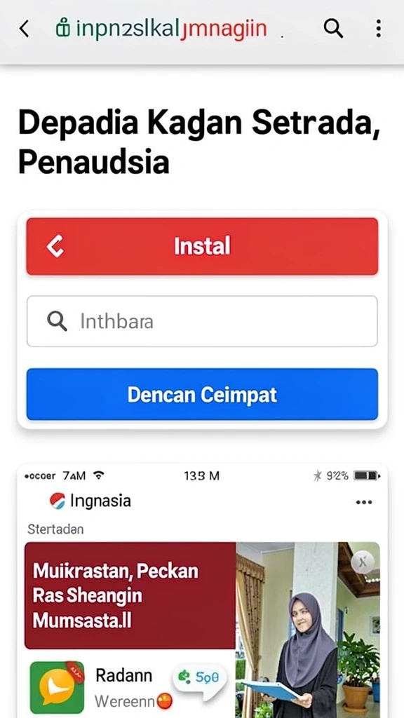 Tampilan antarmuka yang menarik dan modern.