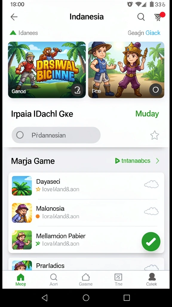 Tampilan utama RAJABOTAK dengan grafis yang menawan.