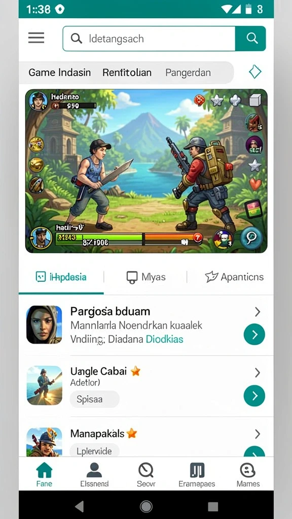 Tampilan antarmuka yang menarik dan intuitif.