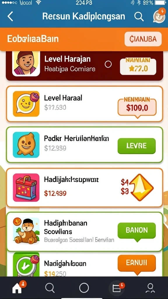 Tampilan antarmuka yang menarik dan mudah digunakan.