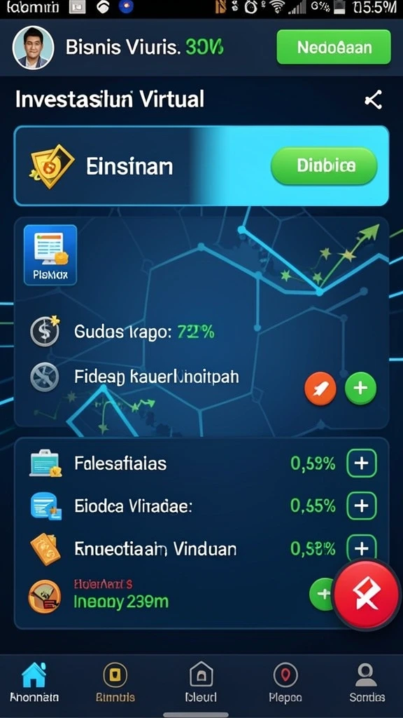 Fitur sosial untuk berinteraksi dengan pemain lain.