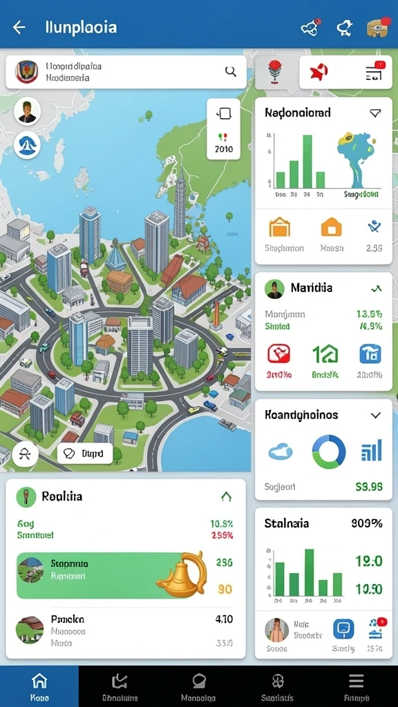 Menu pilihan mode permainan yang bervariasi.
