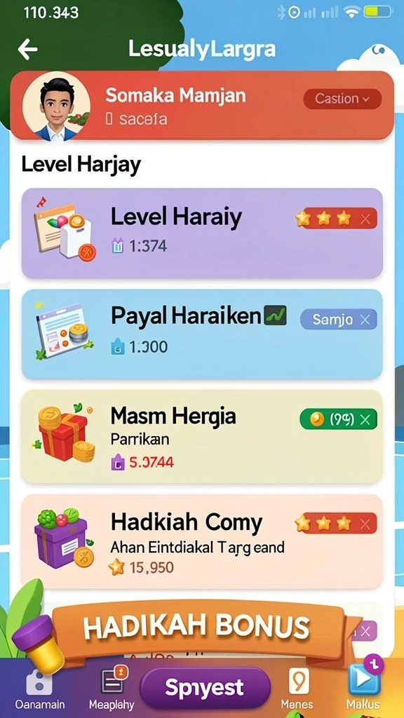 Tampilan antarmuka aplikasi WONGTOTO yang menarik.